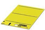 PHOENIX CONTACT-0828909 标签 Labels Plastic Label Polyvinyl Chloride Yellow 100x60x0.55mm