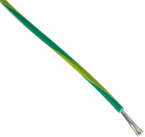 CnC Tech, LLC-11047-24-1-0500-011-1-TS Memoria de paquete de múltiples chips Hook-up Wire 24AWG 152.4m 1.56mm Tinned Copper Green/Yellow 600V Reel