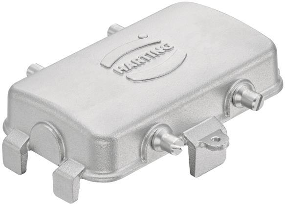 HARTING-19440105405 Accesorios del conector Connector Accessories Protection Cover Straight Han-INOX®