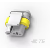 TE Connectivity-1745083-1 Connector Discrete Wire Housing Conn Housing PL 3 POS 6mm Crimp ST Cable Mount White Bag/Box