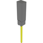 Conn Elevated Socket SKT 1 POS Solder ST Top Entry Thru-Hole Bulk