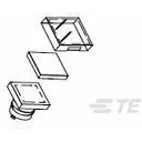 TE Connectivity-8-1437569-2 Accesorios del interruptor Switch Access Square Lens Set Push Button Switch