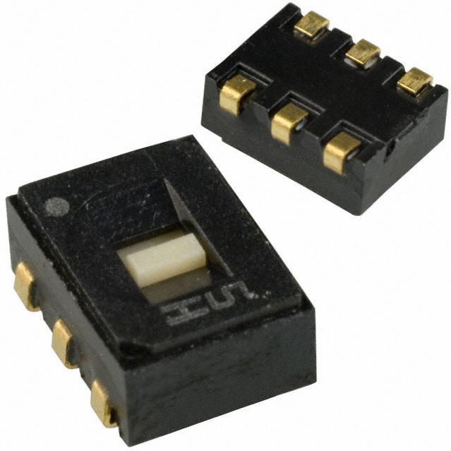 NIDEC Copal Electronics-CAS-220TA Coulisse de commutateur Switch Slide ON ON DPDT Flush Slide 0.1A 24VDC J-Lead SMD T/R