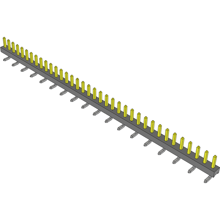 Samtec-TMM-136-01-S-S-SM Steckverbinderleisten und Leiterplattenbuchsen Conn Unshrouded Header HDR 36 POS 2mm Solder ST Top Entry SMD Tube