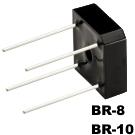 Rectron-BR108 Brückengleichrichter Diode Rectifier Bridge Single 800V 10A 4-Pin Case BR-10