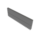 Conn Elevated Socket SKT 20 POS 2.54mm Solder ST Top Entry Thru-Hole Tube