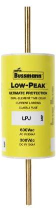 Eaton-LPJ-80SP Sicherungen Fuse Class J Slow Blow Acting 80A 600V Bolt Down Tap 28.7 X 66.8mm Carton CE/CSA/UL