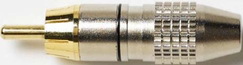 Pomona Electronics-6881 Connettore audio e video Conn RCA M 1 POS ST Cable Mount 1 Terminal 1 Port