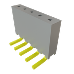 Conn Unshrouded Header HDR 5 POS 2mm Solder RA Side Entry Thru-Hole Bulk