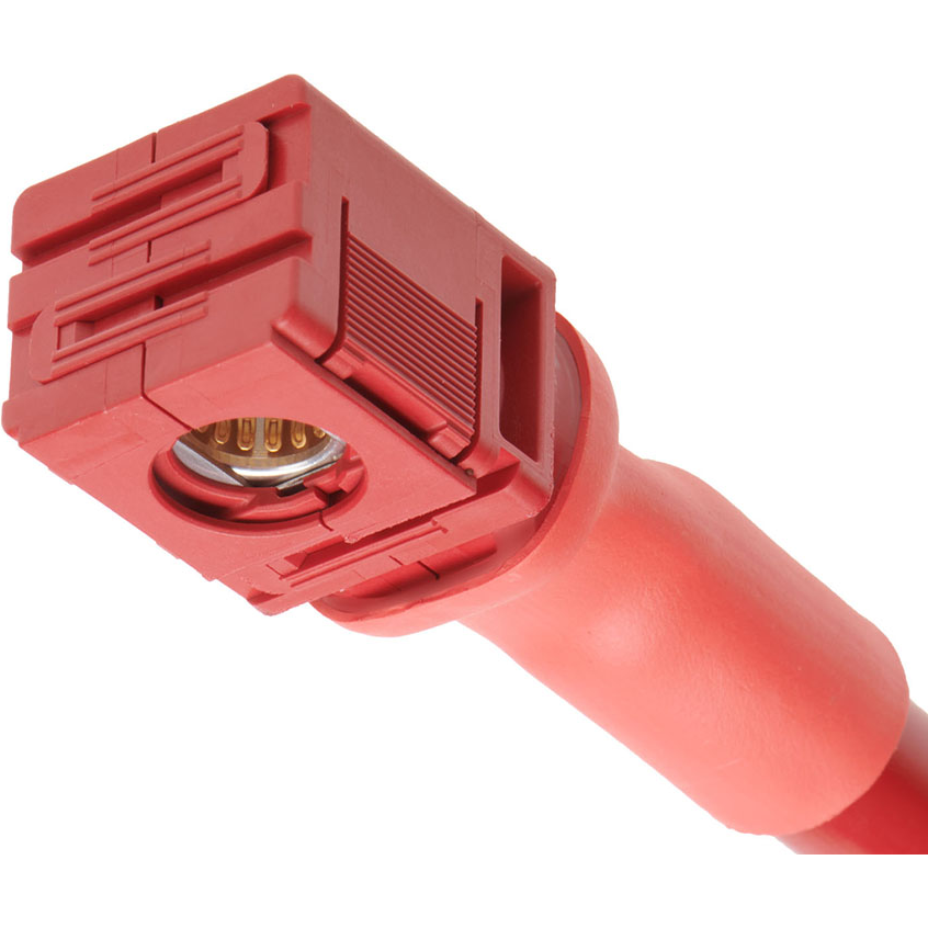 Molex-2243561216 Cable Assembly DC Power SW1-to-SW1 Off-the-Shelf (OTS) Cable Assembly, 6.00mm Diameter, Female, 1000.00mm Length, 2 AWG, Red