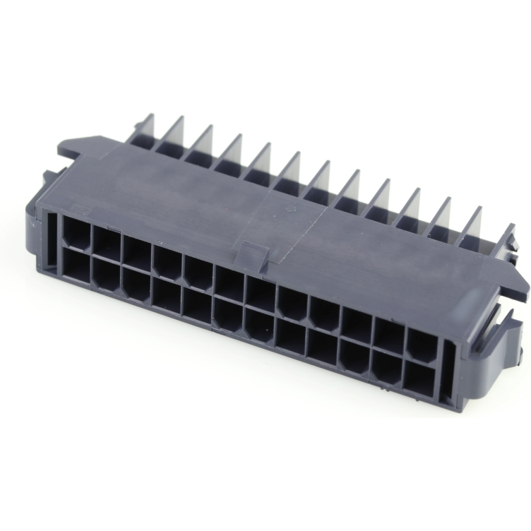 Molex-1727670124 Custodia filo connettore dedicato Conn Housing PL 24 POS 4.2mm Crimp ST Panel Mount Black Mini-Fit TPA2 Bag