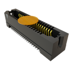Conn Micro High Speed Socket Strip SKT 40 POS 0.8mm Solder ST Top Entry SMD T/R