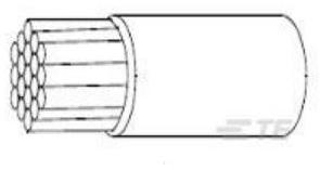 TE Connectivity-M22759/32-16-9 Memoria con pacchetto multi-chip Hook-up Wire 16AWG 1.73mm Tinned Copper 600VAC