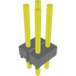 Conn Unshrouded Header HDR 4 POS 2.54mm Solder ST Top Entry Thru-Hole Bulk