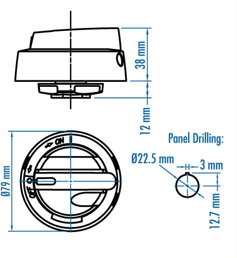 Altech Corporation-LK10 Y/R UL Accesorios del interruptor Switch Access Handle Disconnect Switch