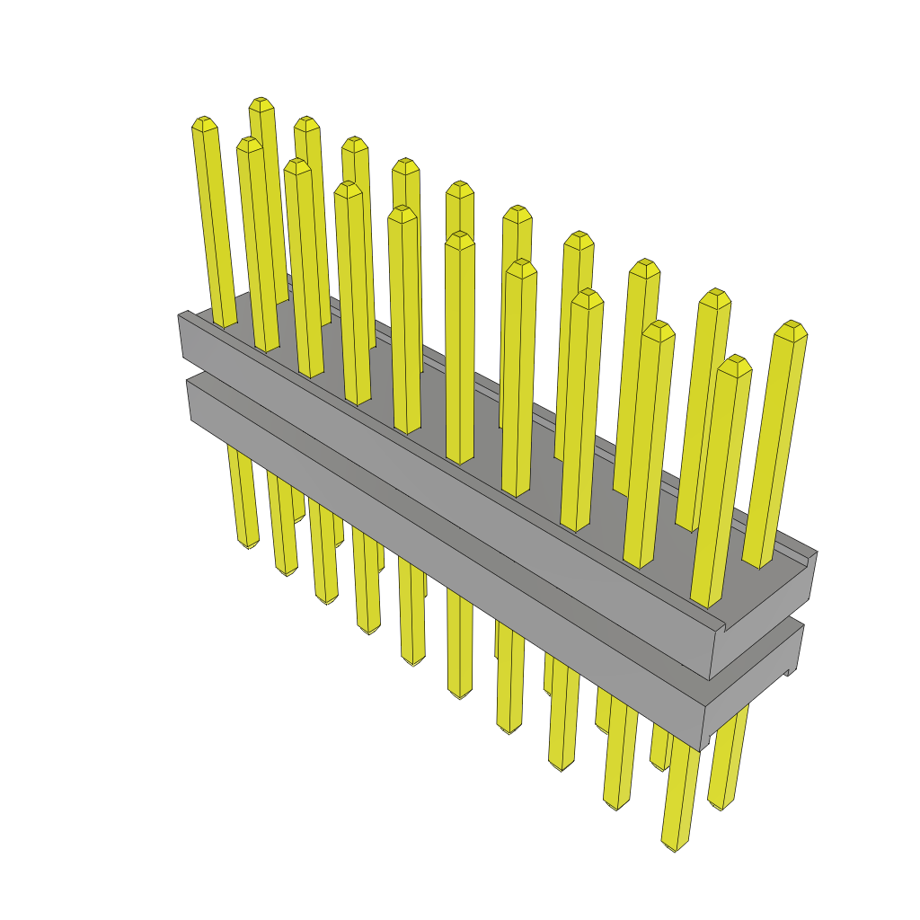 Samtec-TW-10-05-G-D-150-200 Steckverbinderleisten und Leiterplattenbuchsen Conn Board Stacker HDR 20 POS 2mm Solder ST Top Entry Thru-Hole Bulk