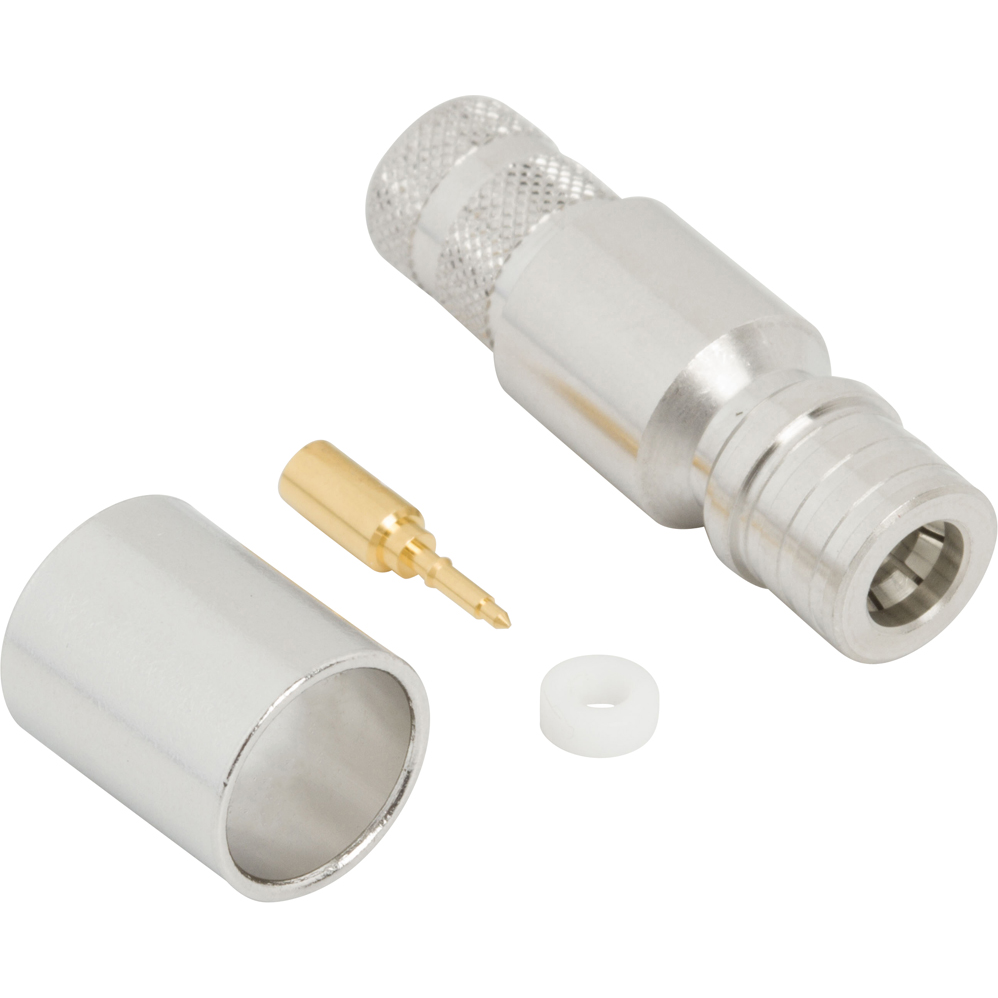 Amphenol RF-930-255P-51S Connector RF Conn QMA 0Hz to 12.4GHz 50Ohm Solder ST Cable Mount PL Gold