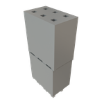 Conn Elevated Socket SKT 6 POS 2.54mm Solder ST Top Entry Thru-Hole Bulk