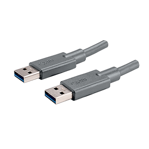 Same Sky (formerly CUI Devices)-CBL-UA3-UA3-10GP Cable Assembly USB Cable Assembly 1m USB 3.2 Type A to USB 3.2 Type A 9 to 9 POS M-M 28AWG