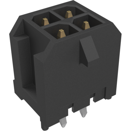 Amphenol Communications Solutions-10127721-044GLF Steckverbinderleisten und Leiterplattenbuchsen Conn Wire to Board HDR 4 POS 3mm Solder ST Top Entry Thru-Hole Tray