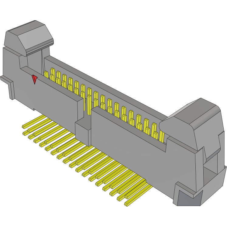 Samtec-EHF-117-01-H-D-RA Embases de raccordement et réceptacles PCB Conn Ejector Header HDR 34 POS 1.27mm Solder RA Side Entry Thru-Hole Tube
