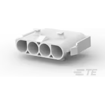 TE Connectivity-794118-1 Einzeladersteckverbinder, Gehäuse Conn Housing RCP 4 POS 9.91mm Crimp ST Panel Mount Natural Package