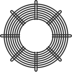 SANYO DENKI-109-721 Accessoire de gestion thermique Thrml Mgmt Access Finger Guard 200mm