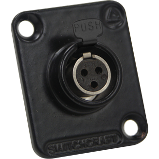 Switchcraft-EHT4FB Steckverbinder, rund Conn Circular SKT 4 POS Solder ST Panel Mount 4 Terminal 1 Port Bulk