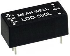 Mean Well Enterprises-LDD-1000L LED-Spannungsversorgung DC/DC LED Power Supply 24W Single 9-Pin