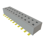 Conn Socket Strip SKT 22 POS 1.27mm Solder ST Top Entry SMD TIGER CLAW™ Tube