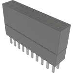 Conn Elevated Socket SKT 20 POS 2.54mm Solder ST Top Entry Thru-Hole Tube