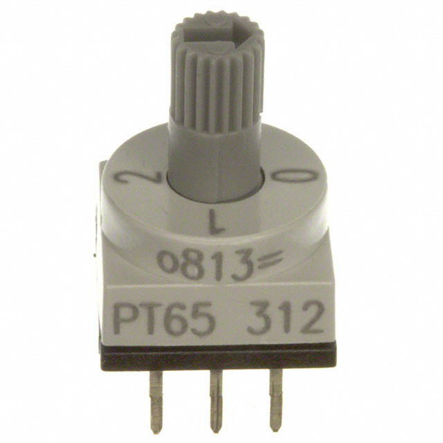 Apem Components-PT65312 Conmutador DIP Switch DIP N.O./N.C. SP4T 4 Spindle 0.15A 24VDC 1.5VA PC Pins 10000Cycles 2.54mm Thru-Hole