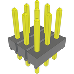Conn Unshrouded Header HDR 9 POS 2.54mm Solder ST Top Entry Thru-Hole Bulk