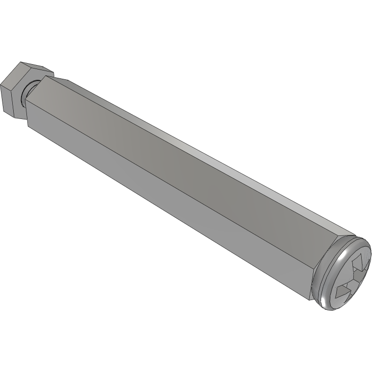 Samtec-SO-3015-03-01-02-L Distanzhülsen Standoff Hex M/F 4-40-THD 4.76mm-A/F 4.76mm-LG Stainless Steel 303