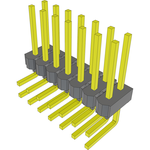 Conn Unshrouded Header HDR 14 POS 2.54mm Solder RA Side Entry Thru-Hole Bulk