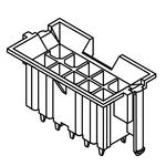 Conn Wire to Board HDR 14 POS 4.2mm Solder ST Thru-Hole 14 Terminal 1 Port Tray
