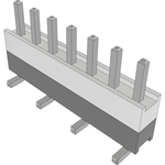 Conn Board Stacker HDR 7 POS 2.54mm Solder ST Top Entry SMD Tube