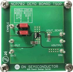 onsemi-NCP702SN30T1GEVB Placas y kits de desarrollo de administración de potencia EVALUATION BOARD FOR NCP702 IS A HIGH PERFORMANCE 200MA LOW DROPOUT LINEAR REGULATOR