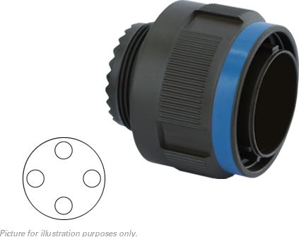 SOURIAU-8D521Z48PN-LC Steckverbinder, rund Conn Circular PIN 4 POS Crimp ST Cable Mount 4 Terminal 1 Port