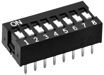 Omron-A6E-9101-N DIP-Schalter Switch DIP OFF ON SPST 9 Flush Slide 0.025A 24VDC PC Pins 1000Cycles 2.54mm Thru-Hole Tube