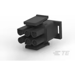 Conn Housing PL 6 POS 6.35mm Crimp ST Cable Mount Black Package