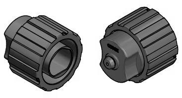 CONEC-17-400400 Steckverbinderzubehör Connector Accessories Protection Cover Straight Glass Filled Polyamide Black