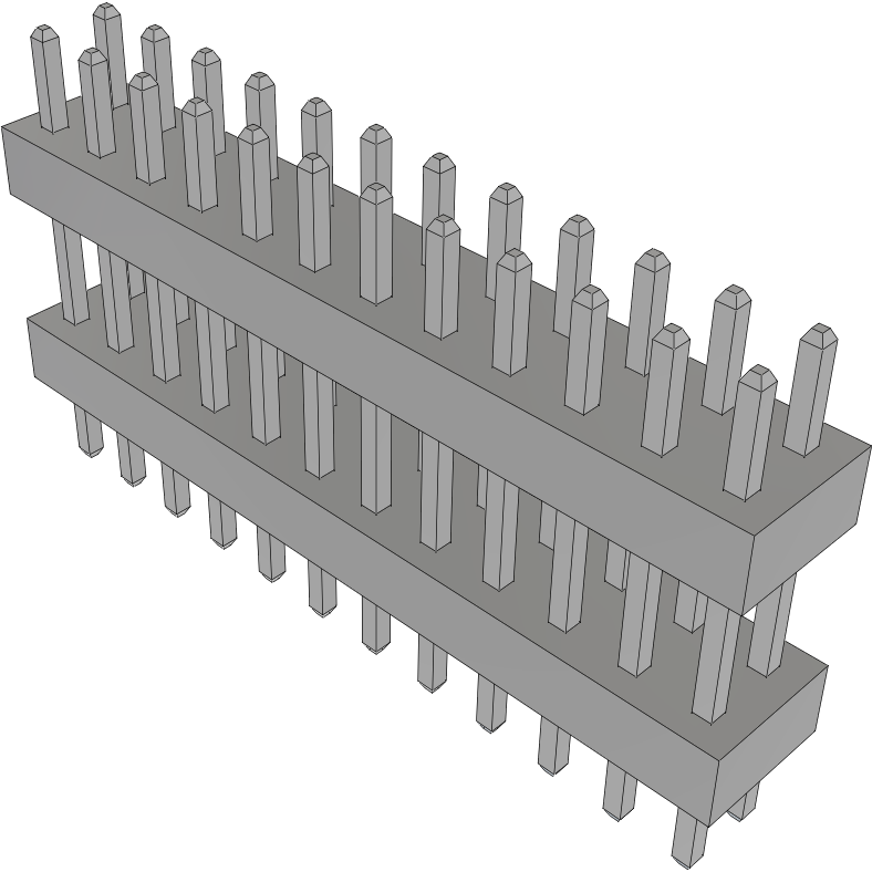 Samtec-TW-12-03-T-D-315-110 Steckverbinderleisten und Leiterplattenbuchsen Conn Board Stacker HDR 24 POS 2mm Solder ST Top Entry Thru-Hole Bulk