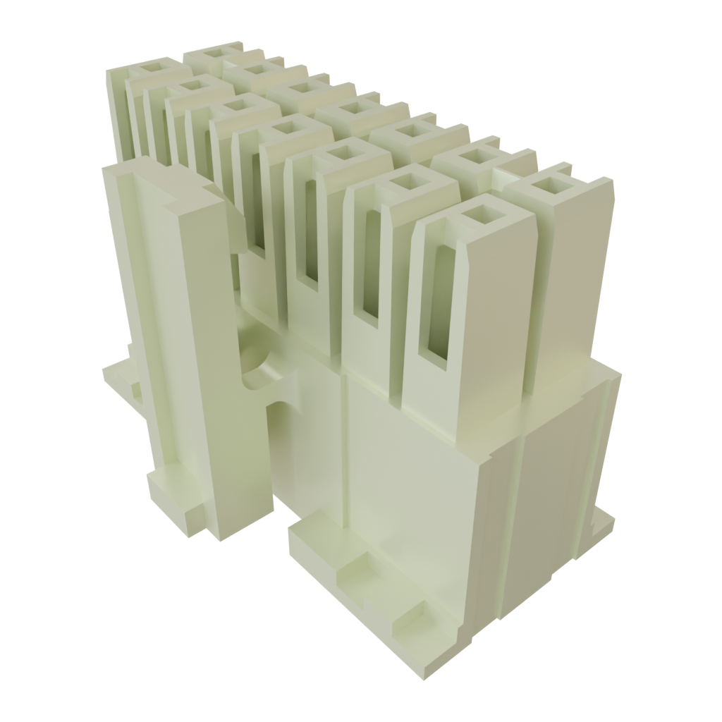 Samtec-IPD1-07-D-K Einzeladersteckverbinder, Gehäuse Conn Housing F 14 POS 2.54mm Crimp ST Cable Mount Tube