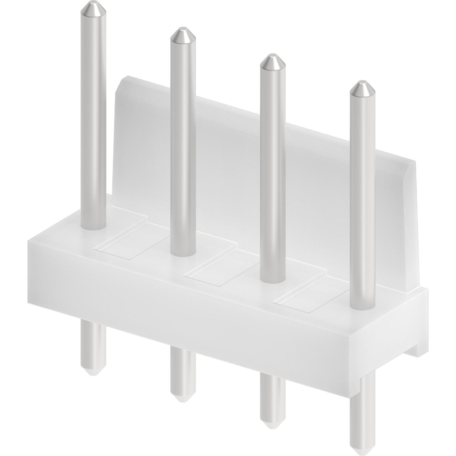 Molex-10085041 Steckverbinderleisten und Leiterplattenbuchsen Conn Wire to Board HDR 4 POS 5.08mm Solder ST Thru-Hole KK Bag