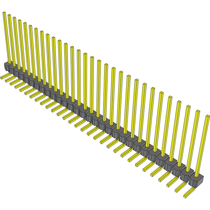 Samtec-MTSW-130-12-L-S-730-RA Steckverbinderleisten und Leiterplattenbuchsen Conn Unshrouded Header HDR 30 POS 2.54mm Solder RA Side Entry Thru-Hole Bulk