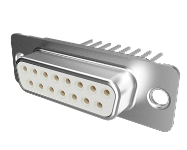 Amphenol Communications Solutions-DAP15S465TLF Steckverbinder, D-Sub High Performance D-Sub Power Board Mount Connector, Input Output Connectors, 15 Way Socket Wire Wrap, without Accessory