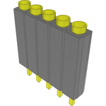 Conn Socket Strip SKT 5 POS 2.54mm Solder ST Top Entry Thru-Hole Bulk