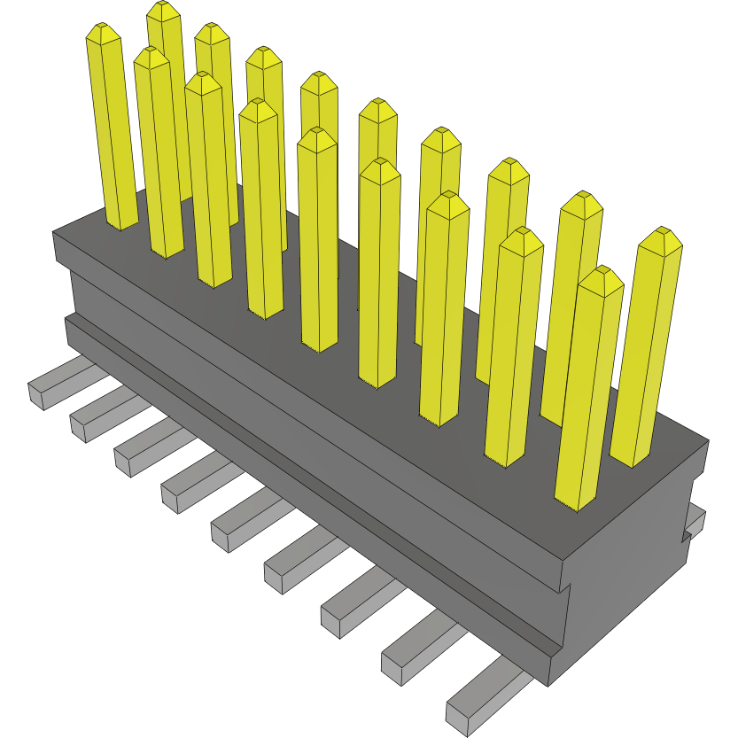 Samtec-FTSH-109-04-F-DV Steckverbinderleisten und Leiterplattenbuchsen Conn Unshrouded Header HDR 18 POS 1.27mm Solder ST Top Entry SMD TIGER CLAW™ Tube