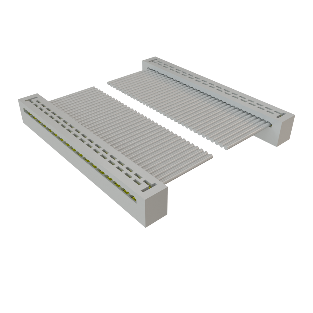 Samtec-TCSD-17-D-02.00-01-N Cable Assembly 0.05m 28AWG 1mm 34 to 34 POS IDC Connector to IDC Connector F-F TIGER EYE™ Bulk
